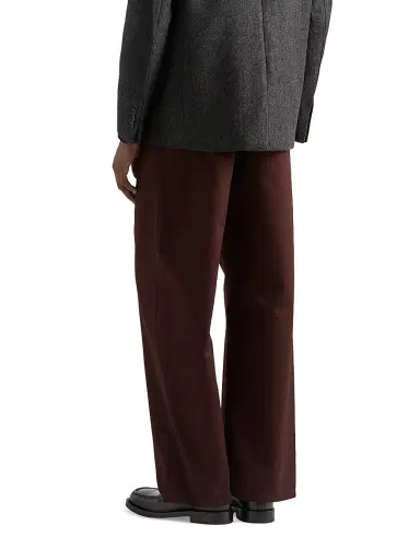 Prada Men's Cotton Pants - Brown | Thumbnail 3 Prada Men's Cotton Pants - Brown | Thumbnail 3