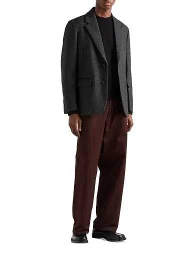 Prada Men's Cotton Pants - Brown | Thumbnail 5 Prada Men's Cotton Pants - Brown | Thumbnail 5