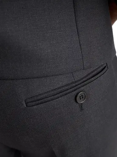 Prada Women's Wool Gabardine Pants with Pin - Grey | Thumbnail 5 Prada Women's Wool Gabardine Pants with Pin - Grey | Thumbnail 5