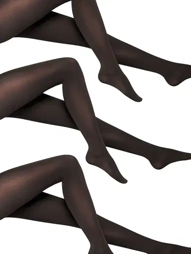 Wolford Women's 3-Pack Velvet De Luxe Tights - Black - Size Small | Thumbnail 2 Wolford Women's 3-Pack Velvet De Luxe Tights - Black - Size Small | Thumbnail 2