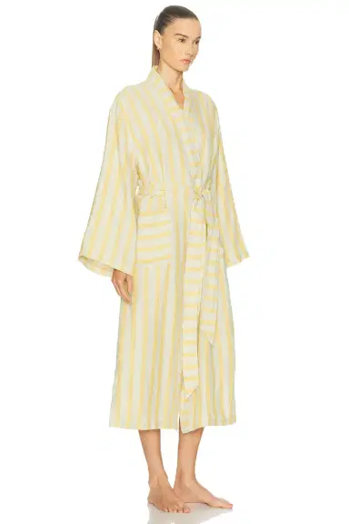 Parachute Linen Stripe Robe | Thumbnail 2 Parachute Linen Stripe Robe | Thumbnail 2