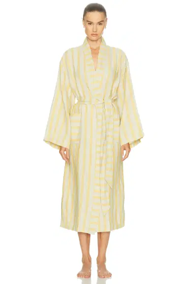 Parachute Linen Stripe Robe | Thumbnail 1 Parachute Linen Stripe Robe | Thumbnail 1