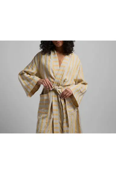 Parachute Linen Stripe Robe | Thumbnail 5 Parachute Linen Stripe Robe | Thumbnail 5