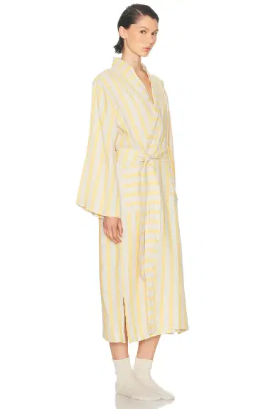 Parachute Linen Stripe Robe | Thumbnail 4 Parachute Linen Stripe Robe | Thumbnail 4