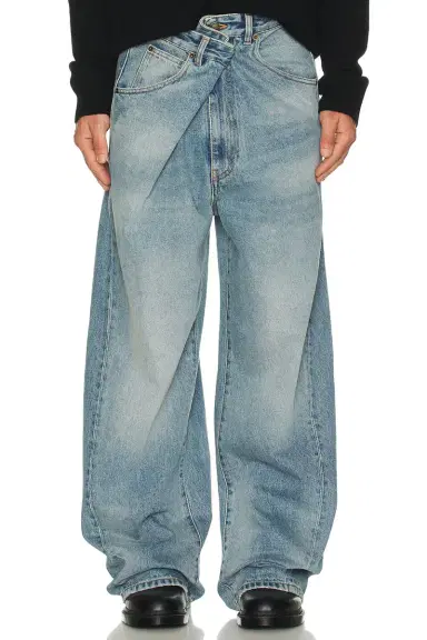 DARKPARK Ined Fold Over Denim Pants | Thumbnail 3 DARKPARK Ined Fold Over Denim Pants | Thumbnail 3