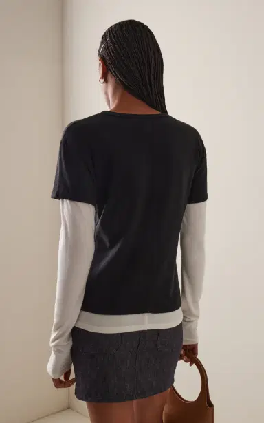 EB Denim Rory Layered Cotton T-Shirt | Thumbnail 5 EB Denim Rory Layered Cotton T-Shirt | Thumbnail 5