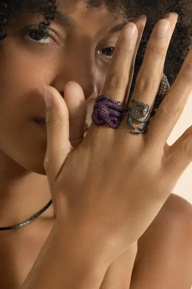 STEFERE Black Diamond Spiral Ring | Thumbnail 3 STEFERE Black Diamond Spiral Ring | Thumbnail 3