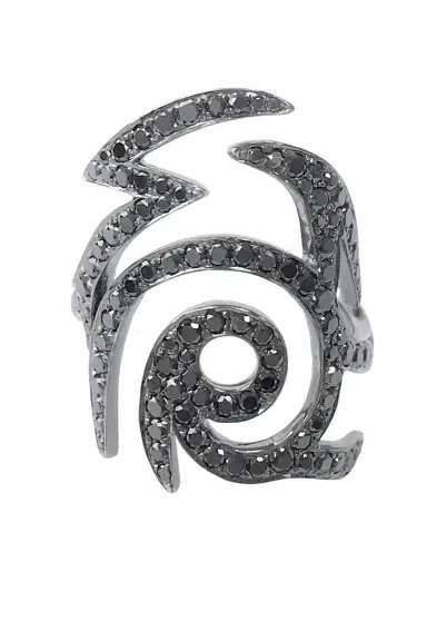 STEFERE Black Diamond Spiral Ring | Thumbnail 1 STEFERE Black Diamond Spiral Ring | Thumbnail 1