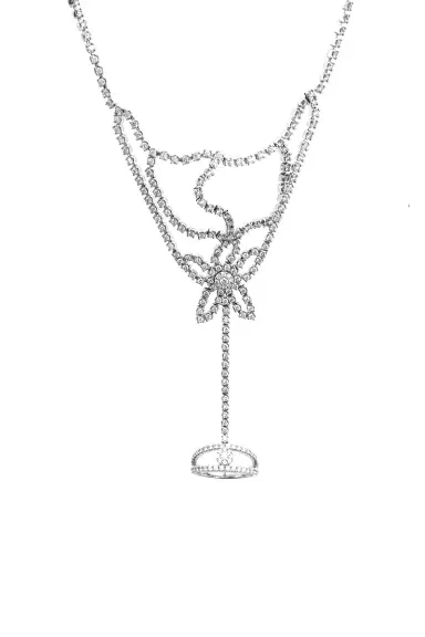 STEFERE Diamond Floral Hand Chain | Thumbnail 1 STEFERE Diamond Floral Hand Chain | Thumbnail 1