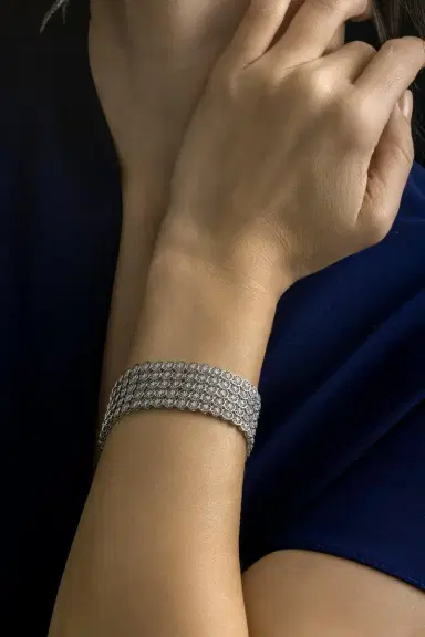 STEFERE Diamond Four Row Wheel Bracelet | Thumbnail 2 STEFERE Diamond Four Row Wheel Bracelet | Thumbnail 2