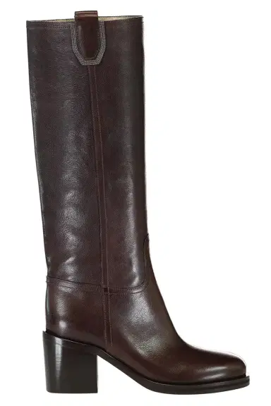 Brunello Cucinelli Shiny Detail City Boot | Thumbnail 1 Brunello Cucinelli Shiny Detail City Boot | Thumbnail 1