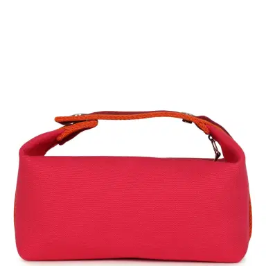 HERMÈS Hermes Bride A Brac Carre Case PM Hibiscus Canvas Palladium Hardware | Thumbnail 4 HERMÈS Hermes Bride A Brac Carre Case PM Hibiscus Canvas Palladium Hardware | Thumbnail 4
