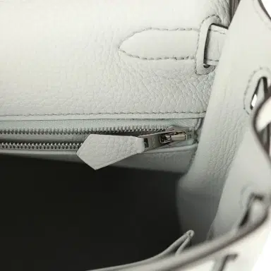 HERMÈS Hermes Kelly Retourne 32 Bleu Pale Clemence Palladium Hardware | Thumbnail 9 HERMÈS Hermes Kelly Retourne 32 Bleu Pale Clemence Palladium Hardware | Thumbnail 9