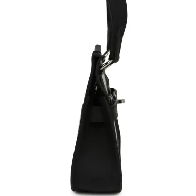 HERMÈS Hermes Mini Jypsiere Black and Ecru Toile H Black Swift Palladium Hardware | Thumbnail 3 HERMÈS Hermes Mini Jypsiere Black and Ecru Toile H Black Swift Palladium Hardware | Thumbnail 3