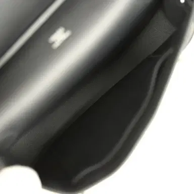 HERMÈS Hermes Mini Jypsiere Black and Ecru Toile H Black Swift Palladium Hardware | Thumbnail 9 HERMÈS Hermes Mini Jypsiere Black and Ecru Toile H Black Swift Palladium Hardware | Thumbnail 9