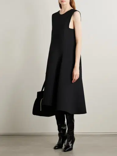 Khaite Medow Crepe Midi Dress | Thumbnail 2 Khaite Medow Crepe Midi Dress | Thumbnail 2