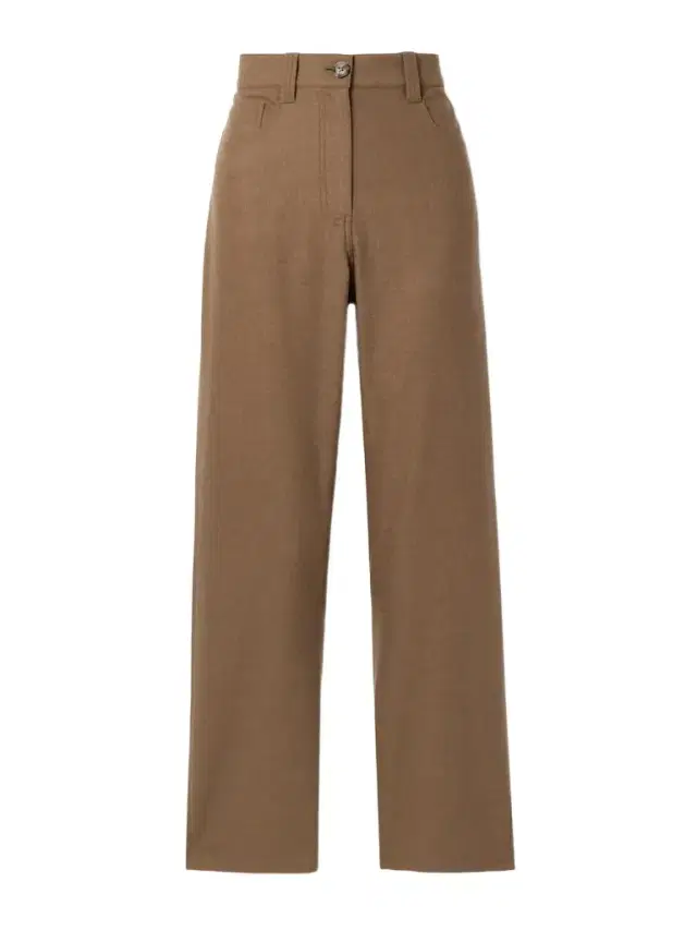 Khaite Callum Brushed-wool Straight-leg Pants