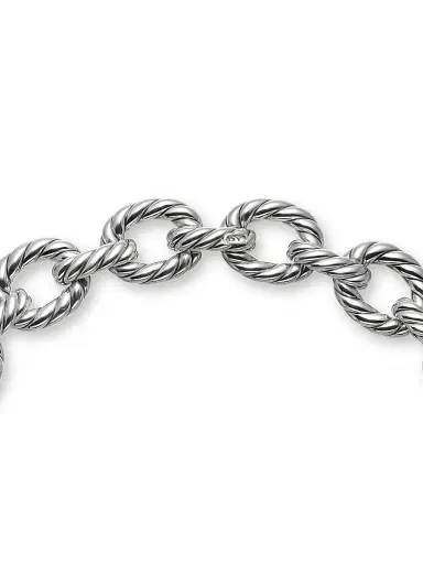 David Yurman Women's Sculpted Cable Oval Link Sterling Silver Necklace - Silver | Thumbnail 5 David Yurman Women's Sculpted Cable Oval Link Sterling Silver Necklace - Silver | Thumbnail 5