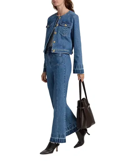 Cinq à Sept Women's Dorothea Wide-Leg Denim Pants - Saphir | Thumbnail 2 Cinq à Sept Women's Dorothea Wide-Leg Denim Pants - Saphir | Thumbnail 2