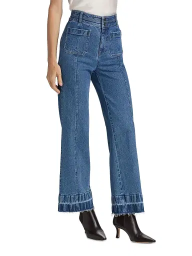 Cinq à Sept Women's Dorothea Wide-Leg Denim Pants - Saphir | Thumbnail 4 Cinq à Sept Women's Dorothea Wide-Leg Denim Pants - Saphir | Thumbnail 4