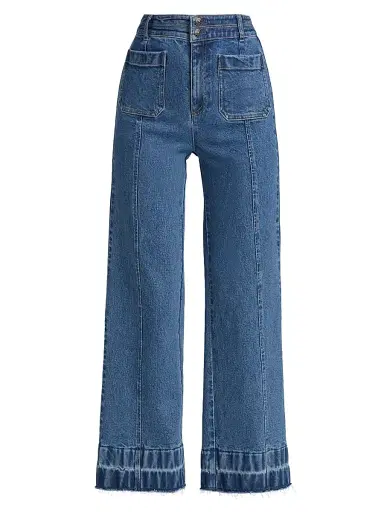 Cinq à Sept Women's Dorothea Wide-Leg Denim Pants - Saphir | Thumbnail 1 Cinq à Sept Women's Dorothea Wide-Leg Denim Pants - Saphir | Thumbnail 1
