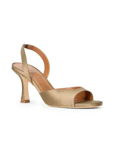 Staud Women's Brigitte Satin Slingback Sandals - Truffle - Size 5.5 | Thumbnail 2 Staud Women's Brigitte Satin Slingback Sandals - Truffle - Size 5.5 | Thumbnail 2