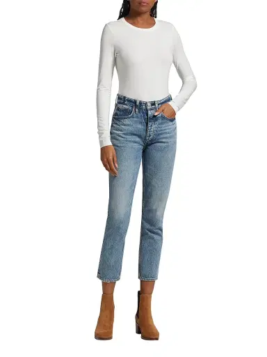 rag & bone Women's Icons Luca Long-Sleeve Top - White | Thumbnail 2 rag & bone Women's Icons Luca Long-Sleeve Top - White | Thumbnail 2