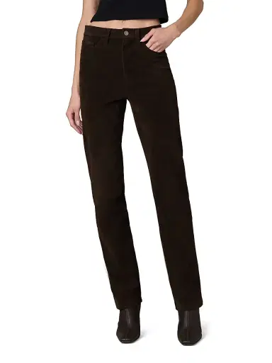 Joe's Jeans Women's The Margot 32'' Vegan Suede Slim Pants - Dark Chocolate | Thumbnail 3 Joe's Jeans Women's The Margot 32'' Vegan Suede Slim Pants - Dark Chocolate | Thumbnail 3