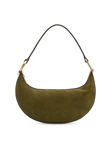 Cult Gaia Women's Leesa Suede Shoulder Bag - Rosemary | Thumbnail 1 Cult Gaia Women's Leesa Suede Shoulder Bag - Rosemary | Thumbnail 1