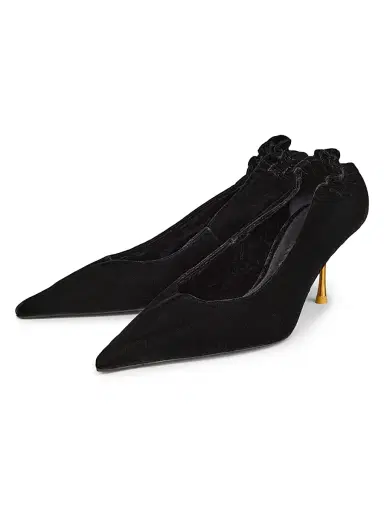 Cult Gaia Women's Valentina 70MM Point Toe Pumps - Black | Thumbnail 2 Cult Gaia Women's Valentina 70MM Point Toe Pumps - Black | Thumbnail 2