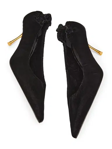 Cult Gaia Women's Valentina 70MM Point Toe Pumps - Black | Thumbnail 6 Cult Gaia Women's Valentina 70MM Point Toe Pumps - Black | Thumbnail 6
