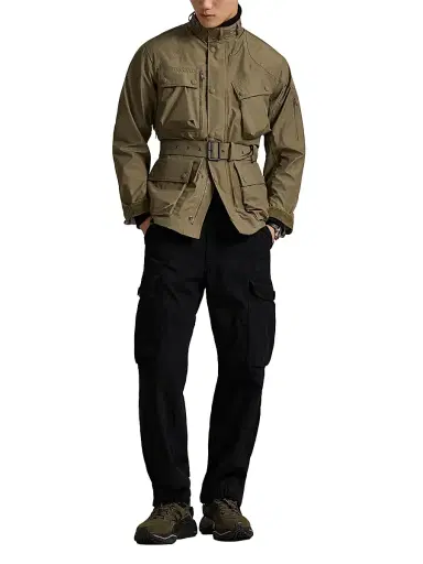Polo Ralph Lauren Men's Taffeta Belted Zip-Up Jacket - Fall Sage - Size XXL | Thumbnail 2 Polo Ralph Lauren Men's Taffeta Belted Zip-Up Jacket - Fall Sage - Size XXL | Thumbnail 2