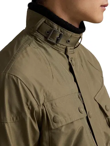 Polo Ralph Lauren Men's Taffeta Belted Zip-Up Jacket - Fall Sage - Size XXL | Thumbnail 5 Polo Ralph Lauren Men's Taffeta Belted Zip-Up Jacket - Fall Sage - Size XXL | Thumbnail 5