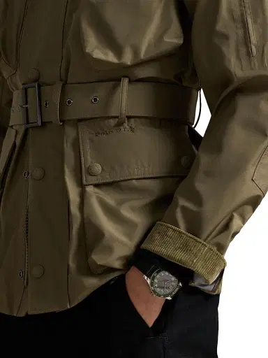 Polo Ralph Lauren Men's Taffeta Belted Zip-Up Jacket - Fall Sage - Size XXL | Thumbnail 6 Polo Ralph Lauren Men's Taffeta Belted Zip-Up Jacket - Fall Sage - Size XXL | Thumbnail 6