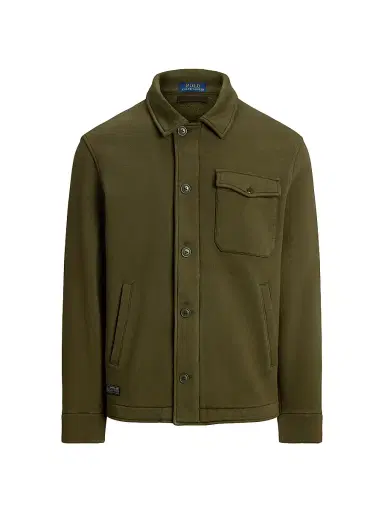 Polo Ralph Lauren Men's Fleece Button-Front Shirt Jacket - Company Olive | Thumbnail 1 Polo Ralph Lauren Men's Fleece Button-Front Shirt Jacket - Company Olive | Thumbnail 1