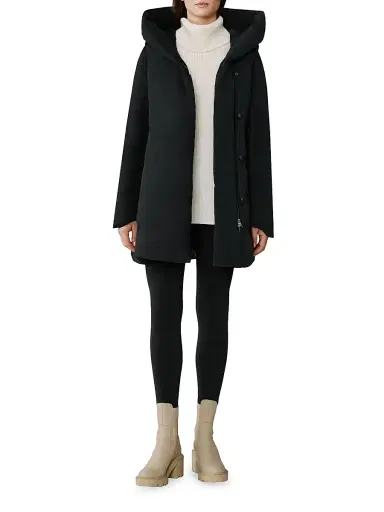 Soia & Kyo Women's Adelaide Self-Tie Coat - Black - Size XL | Thumbnail 2 Soia & Kyo Women's Adelaide Self-Tie Coat - Black - Size XL | Thumbnail 2
