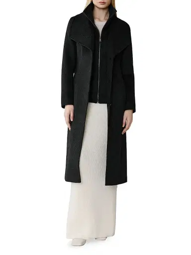 Soia & Kyo Women's Ilana Wool-Blend Coat - Black Heather - Size XL | Thumbnail 2 Soia & Kyo Women's Ilana Wool-Blend Coat - Black Heather - Size XL | Thumbnail 2