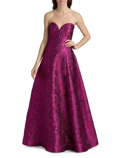 As It May Women's Mariana Jacquard Sweetheart Strapless Gown | Thumbnail 3 As It May Women's Mariana Jacquard Sweetheart Strapless Gown | Thumbnail 3