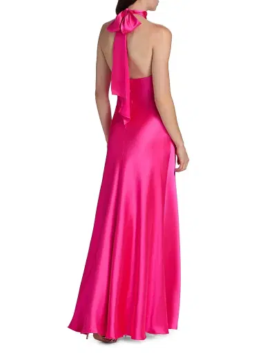 As It May Women's Sadie Satin Halterneck Gown | Thumbnail 5 As It May Women's Sadie Satin Halterneck Gown | Thumbnail 5