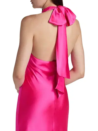 As It May Women's Sadie Satin Halterneck Gown | Thumbnail 6 As It May Women's Sadie Satin Halterneck Gown | Thumbnail 6