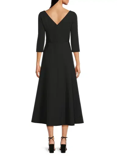 Kay Unger Women's Greta Floral Bouquet Midi-Dress - Carbon Multi | Thumbnail 5 Kay Unger Women's Greta Floral Bouquet Midi-Dress - Carbon Multi | Thumbnail 5