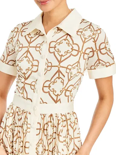 Mestiza New York Women's Billie Geometric Twill Button-Front Midi-Shirtdress | Thumbnail 5 Mestiza New York Women's Billie Geometric Twill Button-Front Midi-Shirtdress | Thumbnail 5