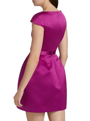 PRABAL GURUNG Women's Satin Bell-Shaped Minidress | Thumbnail 5 PRABAL GURUNG Women's Satin Bell-Shaped Minidress | Thumbnail 5