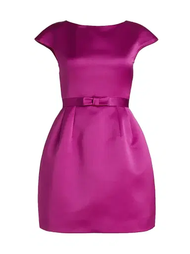 PRABAL GURUNG Women's Satin Bell-Shaped Minidress | Thumbnail 1 PRABAL GURUNG Women's Satin Bell-Shaped Minidress | Thumbnail 1