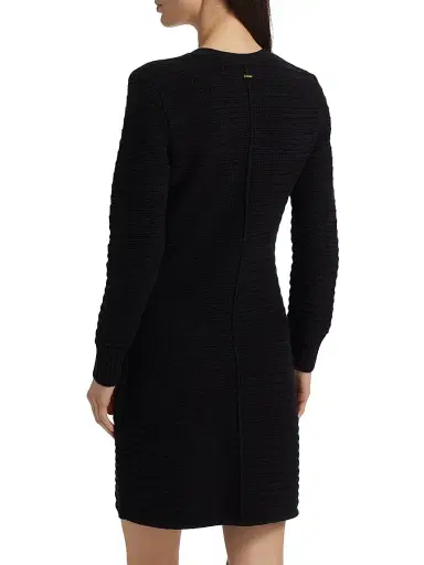 Toccin Women's Darla Knit Cotton Minidress - Jet | Thumbnail 5 Toccin Women's Darla Knit Cotton Minidress - Jet | Thumbnail 5