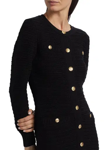 Toccin Women's Darla Knit Cotton Minidress - Jet | Thumbnail 6 Toccin Women's Darla Knit Cotton Minidress - Jet | Thumbnail 6