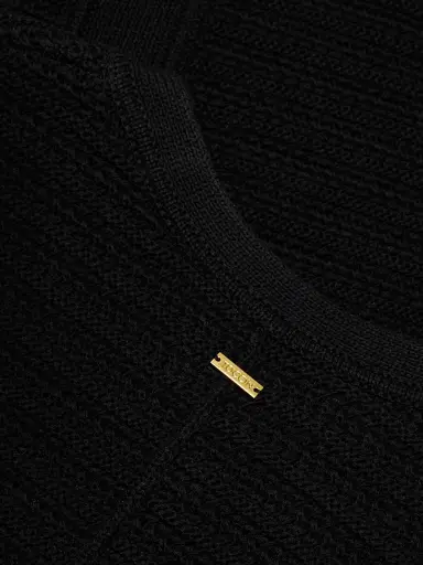 Toccin Women's Darla Knit Cotton Minidress - Jet | Thumbnail 7 Toccin Women's Darla Knit Cotton Minidress - Jet | Thumbnail 7
