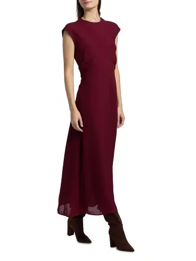 Marie Oliver Women's Zuri Viscose Maxi Dress - Port | Thumbnail 2 Marie Oliver Women's Zuri Viscose Maxi Dress - Port | Thumbnail 2