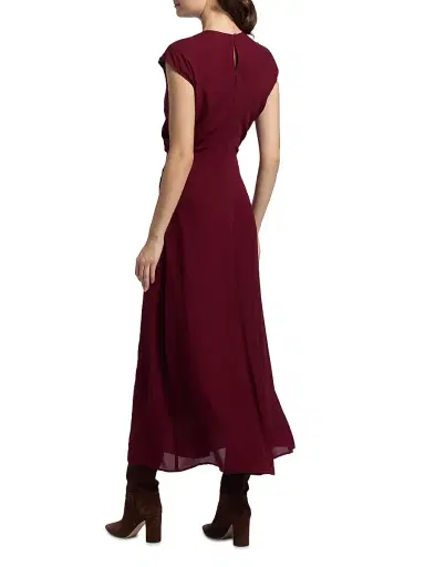 Marie Oliver Women's Zuri Viscose Maxi Dress - Port | Thumbnail 5 Marie Oliver Women's Zuri Viscose Maxi Dress - Port | Thumbnail 5
