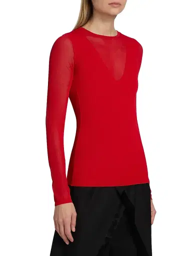 Jason Wu Collection Women's Long Sleeve Knit Top | Thumbnail 4 Jason Wu Collection Women's Long Sleeve Knit Top | Thumbnail 4